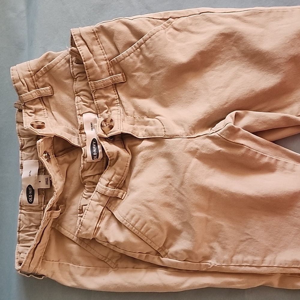 Old Navy uniform pants, size 8, 2 pairs